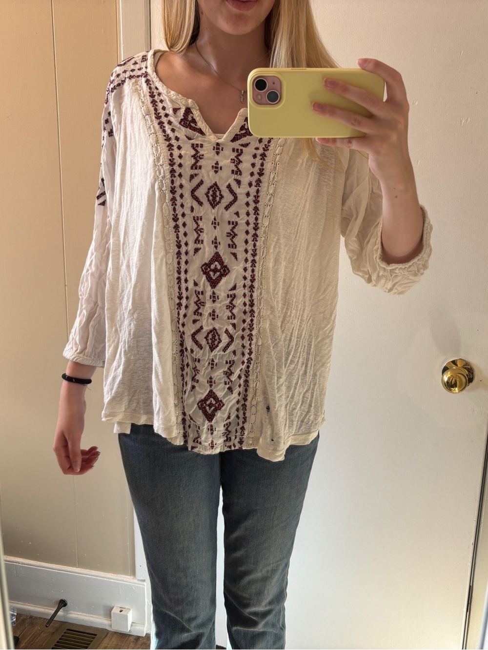 Boho Embroidered blouse